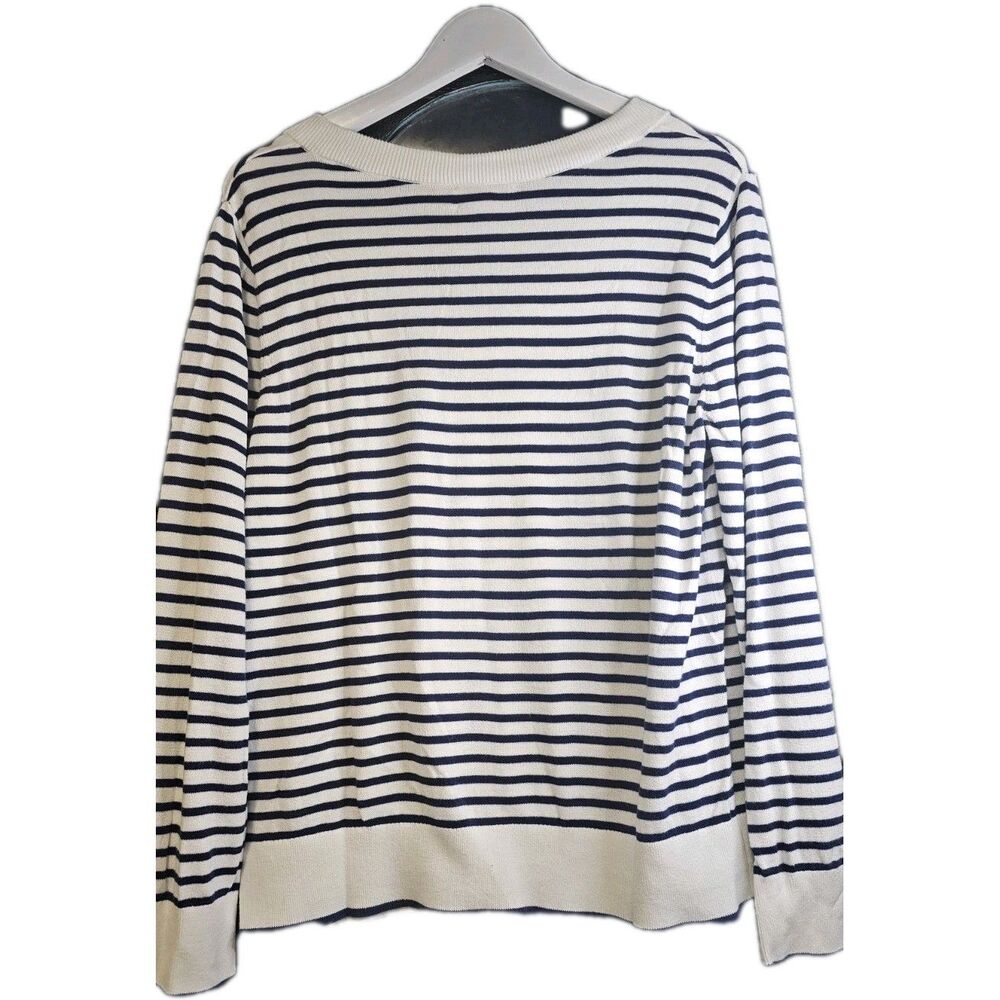 Vineyard Vines Americana Stripe Cotton Sweater XL Beachy Coastal - Picture 4 of 4